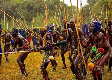 Donga Stick Fighting of the Surma Tribe, Ethiopia A sport and ritual the Surma take extremely ...