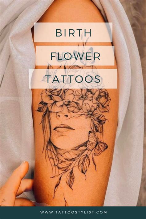 Birth Flower Tattoo - Rose Tattoo - June Birth Flower | Birth flower tattoos, Birth flowers ...