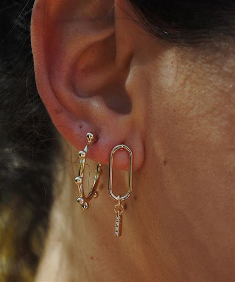 Gold Chain Link Earrings Gold Filled Dangle Earrings Minimal - Etsy