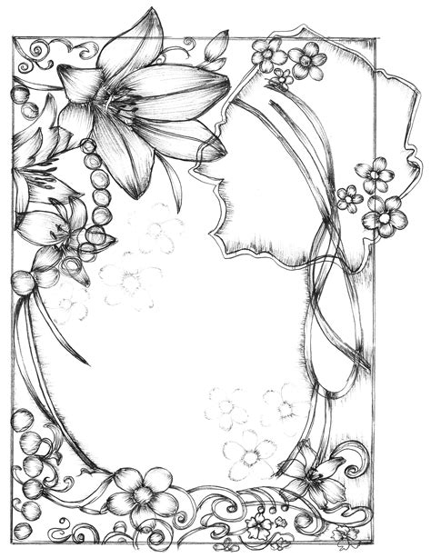 Border Design Drawing at GetDrawings | Free download