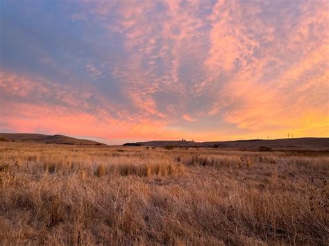 Sunset Over Meadow