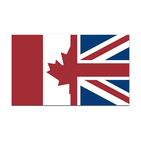 Canada Britain Flag Decal United Kingdom British UK Canadian Sticker ...