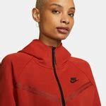Nike Hoodie NSW Tech Fleece Windrunner - Red/Black Women | www ...