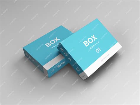 Premium PSD | Box mockup template design