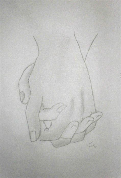 Girl And Boy Holding Hands Drawing at PaintingValley.com | Explore collection of Girl And Boy ...