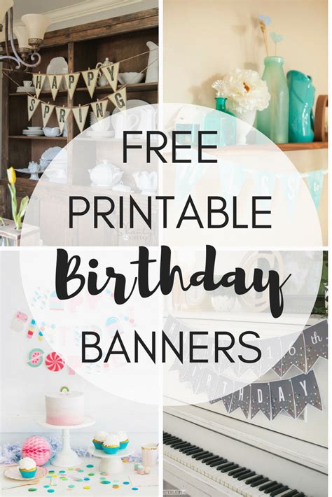 Printable Happy 13th Birthday Banners | BirthdayBuzz