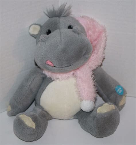 Plush HIPPO Sings I WANT A HIPPOPOTAMUS FOR CHRISTMAS Song Hat Animated ...