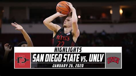 No. 4 San Diego State vs. UNLV Basketball Highlights (2019-20 ...