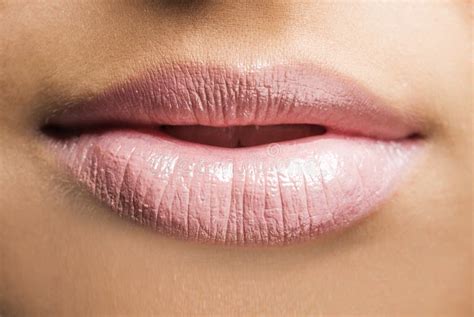 Lip close up makeup stock photo. Image of glossy, fashion - 64574128