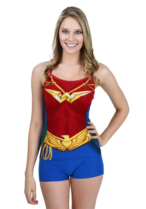 Wonder Woman Costume Cami And Short Set