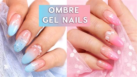 how to ombre gel nails art tutorials