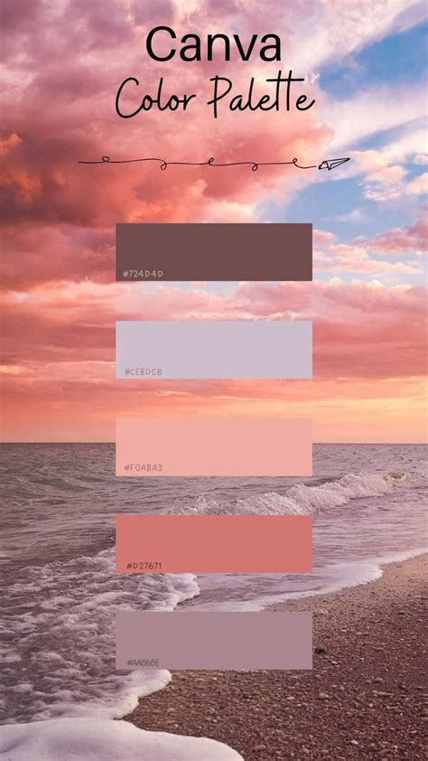 Canva Color Palette in 2023 | Color palette bright, Sunset color palette, Hex color palette