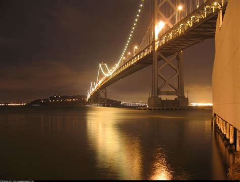 Bay Bridge at night