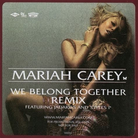 Mariah Carey - We Belong Together (Remix) (Vinyl, 12", 33 ⅓ RPM, Promo) | Discogs