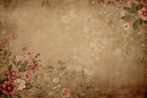 Premium Photo | Vintage floral pattern background