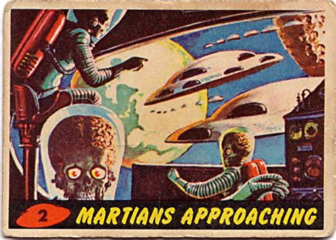 All of the original Mars Attacks cards, published by Topps in 1962 | Mars attacks, Pop culture ...