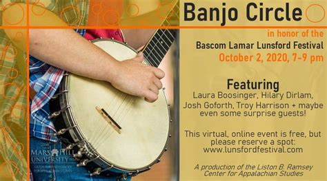 Banjo Circle Lunsford Festival 2020 – Blue Ridge National Heritage Area