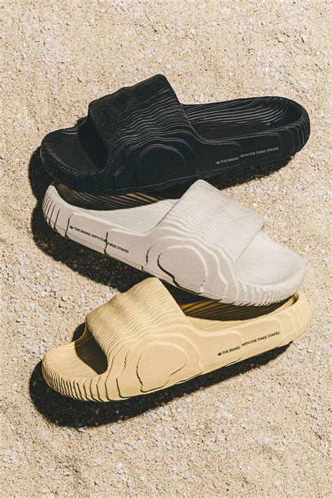 adidas Adilette 22 "St Desert Sand," "Carbon," "Aluminium" | Hypebeast