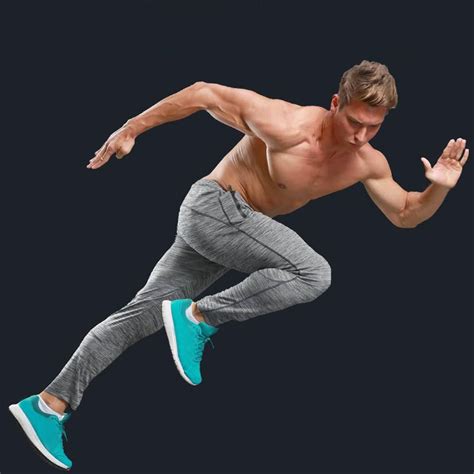 Men's Sweatpants - Jogger Sweatpants | Running pose, Pose reference ...