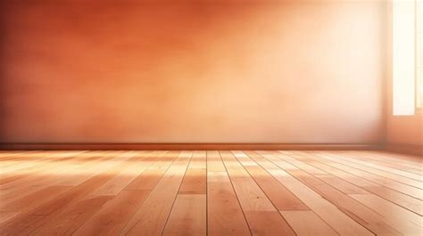 Premium AI Image | Beige wall empty apartment room with wooden floor ...