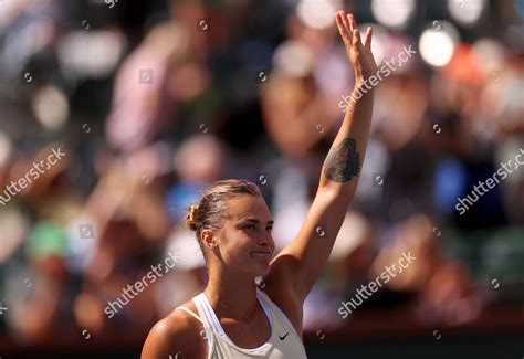 Aryna Sabalenka Belarus Thanks Crowd Editorial Stock Photo - Stock ...