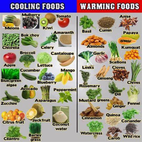 Random Musings: Cooling and Warming Foods