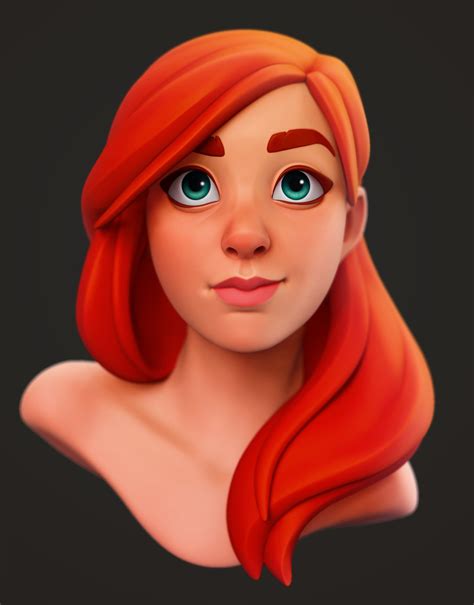 Cute Girl by Marion VOLPE on ArtStation | Character design, 3d stylized ...