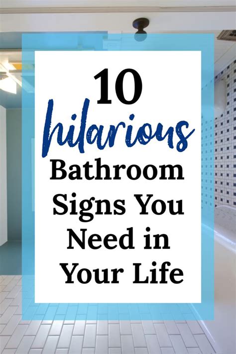 10 Funny Bathroom Signs You Will Want in Your Bathroom | Bathroom signs, Funny bathroom signs ...