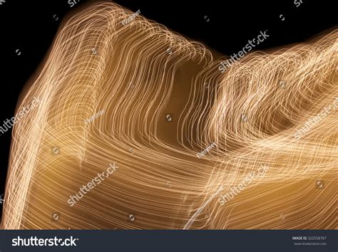 Abstract Light Painting Made Christmas Lights Stock Photo 322558787 ...