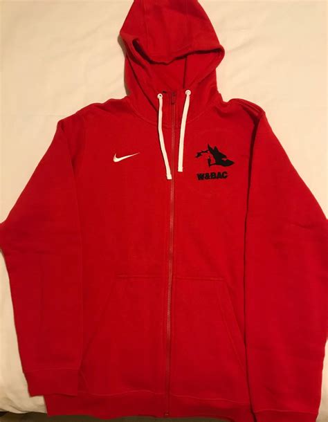 Youth Red Nike Full Zip Hoodie – Wolves and Bilston Kit