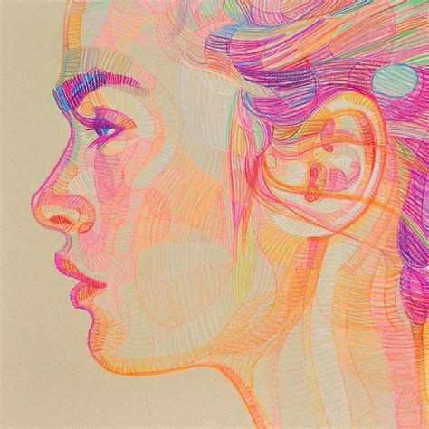 lui-10 | Colorful portrait, Drawings, Portrait drawing