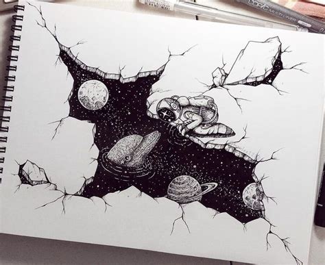 Ink Drawings. #spacedrawings in 2020 (With images) | Space drawings, Art drawings sketches, Cool ...