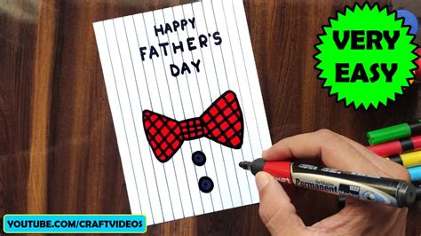 HOW TO DRAW FATHER’S DAY CARD | FATHERS DAY DRAWING - YouTube