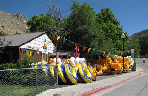 Tubing at Lava Hot Springs, Idaho - Travel Photos by Galen R Frysinger, Sheboygan, Wisconsin