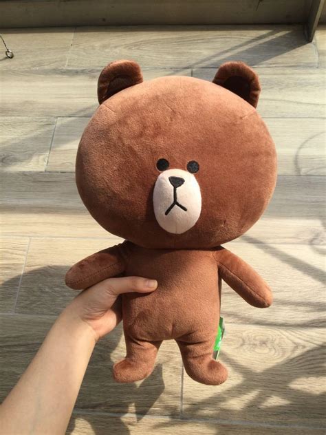 line friends brown bear plush, Hobbies & Toys, Toys & Games on Carousell