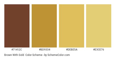 Brown With Gold Color Scheme » Brown » SchemeColor.com