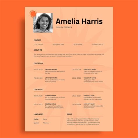 Free Vector | Resume template design