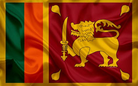Download wallpapers flag of Sri Lanka, 4k, silk flag, national symbol, Sri Lanka, Asia for ...