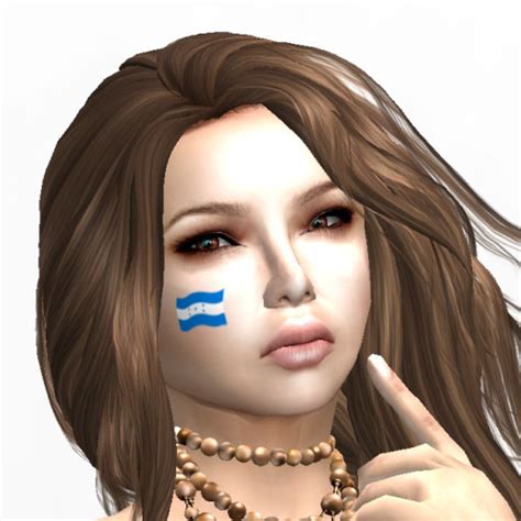 Second Life Marketplace - Honduran Flag Cheek Tattoo - Honduras