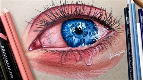 Realistic Drawings Eye New Hyper Realistic Crying Eye - vrogue.co