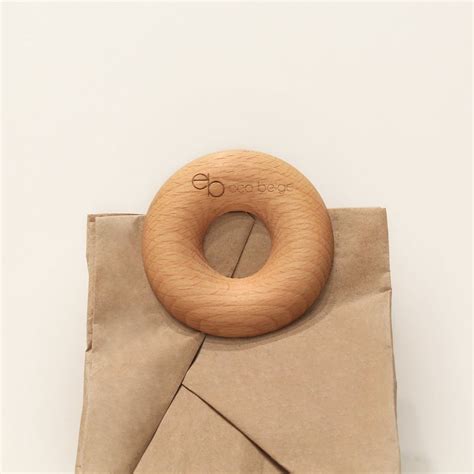 Wooden Round Clip– Eco Beige
