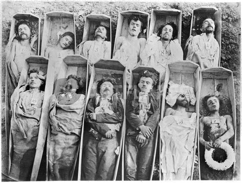 "Communards in their coffins" Picture art prints and posters by Andre Adolphe Eugene Disderi ...