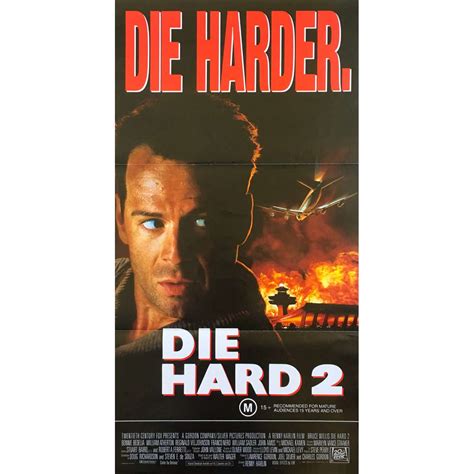DIE HARD 2 Movie Poster 13x30 in.