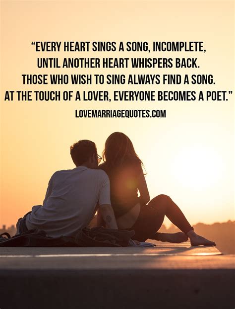 Every heart sings a song, incomplete, until another heart whispers back… | Love Quote By Plato