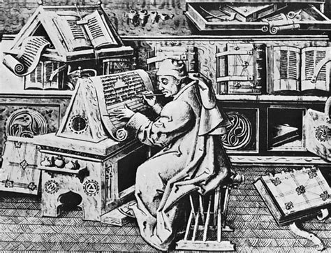 monk: medieval monk in a scriptorium | Medieval books, Beginning ...