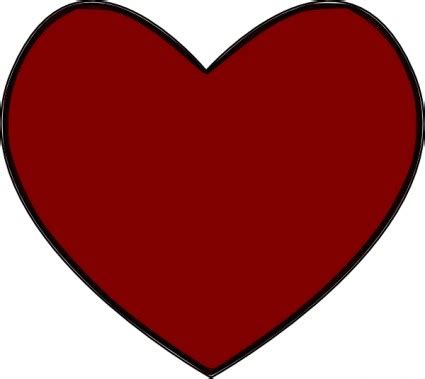 maroon heart emoji - Clip Art Library