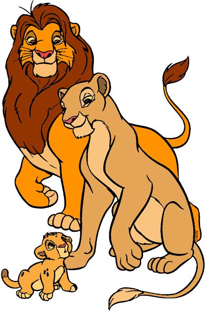 Simba and Nala Clip Art (PNG Images) | Disney Clip Art Galore