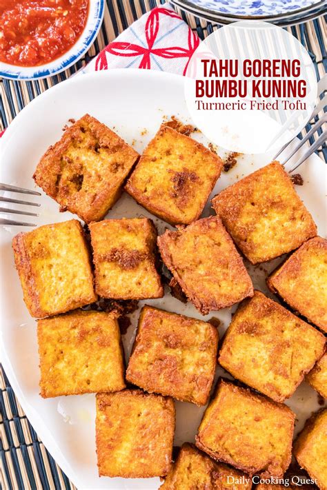 Tahu Goreng Bumbu Kuning - Turmeric Fried Tofu | Daily Cooking Quest