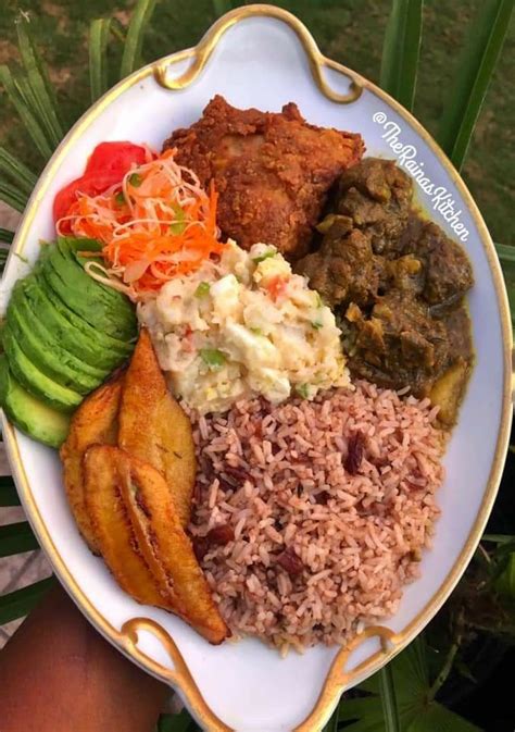 🍽Curry Goat|Fried Chicken|Rice & Peas|Potato Salad|Jamaican Salad|Fried ...