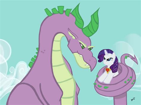 Spike and Rarity MLP by KonekoKisses on DeviantArt